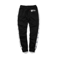 TAKAHASHI ATHLETIC-STRIPE SLIM-FIT JOGGERS WITH EMBROIDERED DETAILS