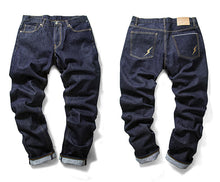 HARDLY EVER'S REGULAR-FIT RAW SELVAGE JEANS WITH GOLDEN FLASH EMBROIDERY