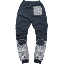 CARPTOWN FRENCH TERRY LOGO EMBROIDERED JOGGERS WITH LASER-PRINTED WAVE